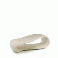 Stones Foulard Table Basse / Meuble Tv (123X60X34H) En Pierre Fossile Beige - beige 8033959250785