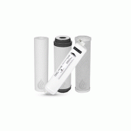 Kit de renouvellement CP500 - 3 pré-filtres + post-filtre - Norme WQA Kit de renouvellement CP500 - 3 pré-filtres + post-filtre - Norme WQA