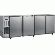 Arrière-bar réfrigéré inox 4 portes pleines battantes température +... - PFGB267I