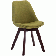 Décoshop26 - Chaise de salle à manger x1 design scandinave en tissu vert et piètement à 4 pieds en bois marron 10_0003304 - marron 3000251511109 Décoshop26 - Chaise de salle à manger x1 design scandinave en tissu vert et piètement à 4 pieds en bois marron 10_0003304 - marron 3000251511109