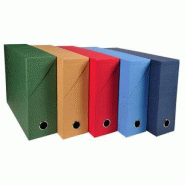 Exacompta Lot de 5 Boîte transfert Papier toilé en carte 15/10e, dos de 90, coloris assortis (5) - 3130630895206_0
