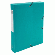 Exacompta - Réf. 59783E - 8 boites de Classement Exabox Dos 40mm polypropylène 7/10e OPAK - A4 - Vert foncé - vert plastique 59783E