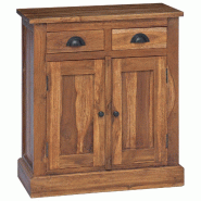 Helloshop26 - Armoire de rangement vintage avec tiroirs et étagères 65 x 30 x 75 cm en bois de teck naturel 02_0059091 - Bois massif 3000240941139