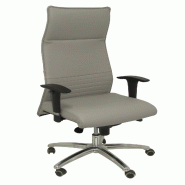 Piqueras y Crespo Albacete Fauteuil de direction et fauteuil en cuir de couleur grise. - gris multi-matériau 206SPIELGS_0