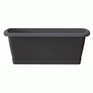 Prosperplast - Jardinière avec support 78,6x18,4x14,5 cm Respana Set, anthracite - gris plastique ZA1725