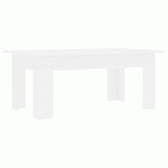 VidaXL Table basse Blanc 100x60x42 cm Bois d'ingénierie Modèle Atlas Office Pro Advance - 801179