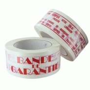 Adhésif personnalisable PP blanc x 36 rouleaux impression 1 couleur 50x100m