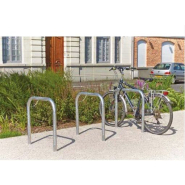 Arceau vélos - Tube Ø 50mm - Galvanisé - Deux arceaux anti glissement - Réf : B883VGA / B884VGA_1