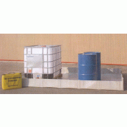 Bac de rétention souple - Volume 1750L - Bâche de protection incluse