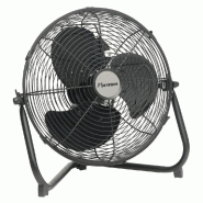 Brasseur d'air chromé Ø30cm - 55 Watts - 3 niveaux de puissance - Protection thermique
