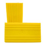 Cale de roue d'aéronef - Fabrication française en polyuréthane - Dimensions 300x150 mm - Haute visibilité_1