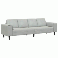 Canapé de salon Gris clair 250 x 77 x 76 cm Modèle Vega Master Logic - Matériau naturel 8721158899644