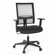 Chaise de bureau / Siège de bureau OFFICE R8 tissu maille noir hjh OFFICE - noir polyester 653730