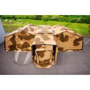 Conteneur militaire déployable métallo-textile CMT20 - postes de commandement, camps, bases vie et hôpitaux de campagne_1