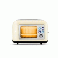 Grille Pain Double Fente Avec Fenetre Toasteo Glass Beige Kitchencook - 3662738044281 Grille Pain Double Fente Avec Fenetre Toasteo Glass Beige Kitchencook - 3662738044281