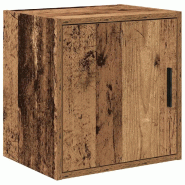 Helloshop26 - Armoire murale de garage avec grand espace de rangement 40 x 30 x 41 cm en bois d'ingénierie vieux bois 02_0051431 - Bois massif 300023