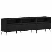 Helloshop26 - Meuble TV rectangulaire moderne avec 3 étagères pratiques style minimaliste salon 150 x 30 x 44,5 cm en bois 02_0051930 - Bois massif