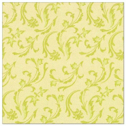 Papstar 50 Servietten ROYAL Collection 1/4-Falz 40 cm x 40 cm limonengrün Damascato - vert papier 85000