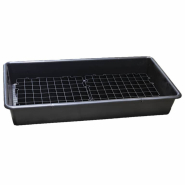 Petit bac de rétention pour paillasse en polyéthylène avec caillebotis de 65 litres - BPP65 Petit bac de rétention pour paillasse en polyéthylène avec caillebotis de 65 litres - BPP65