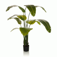 Plante artificielle / arbre artificiel BANANE 170 cm vert hjh OFFICE - vert plastique 871051