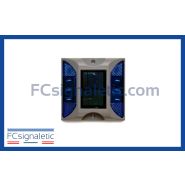 Plot routier solaire led 20 tonnes bidirectionnel lumière flash bleu LEDWORK LWK0103