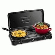 Réchaud gaz portable 2 feux 2600W Noir Couvercle Plaque de cuisson KEMPER - noir 8008004141103 Réchaud gaz portable 2 feux 2600W Noir Couvercle Plaque de cuisson KEMPER - noir 8008004141103