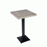 Stamp Reverdy Guyane - mange debout - piètement fonte carré noir-  plateau ép. 48 duroplus 68 x 68 béton - gris matière synthétique 3661365223465 Stamp Reverdy Guyane - mange debout - piètement fonte carré noir-  plateau ép. 48 duroplus 68 x 68 béton - gris matière synthétique 3661365223465