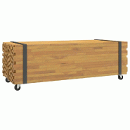 VidaXL Table basse 110x45x35 cm bois massif de teck Modèle Grandeur Horizon - 4009311
