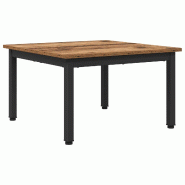 VidaXL Table basse Bois ancien 60 x 60 x 36 cm Bois d'ingénierie Modèle Helios Vision Plus - 892558