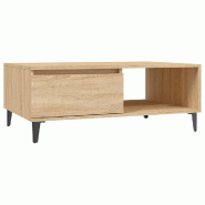 VidaXL Table basse chêne sonoma 90x60x35 cm bois d'ingénierie Modèle Atlas Master Concept - 806007