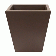 WellHome - Pot de fleurs « Collection Orion » 26L coloris taupe 40x40cm - marron plastique WH13493
