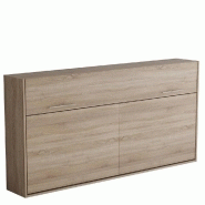 ARMOIRE LIT ESCAMOTABLE VERTIGO CHÊNE NATUREL COUCHAGE 90*200 CM