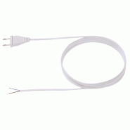 BACHMANN Câble 2x0,75 3m noir, H03VVH2-F Connecteur Euro BACHMANN Câble 2x0,75 3m noir, H03VVH2-F Connecteur Euro