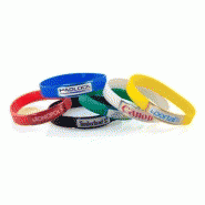 Bracelet silicone plaque alu