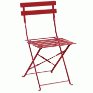Chaise de terrasse plusieurs couleurs Bolero - lot de 2 - Rouge_0
