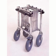 Chariot extensible classique roues de 200 mm