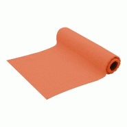 Chemin de table coton lavé tangerine 30cm x 5m