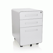Conteneur roulant COLOR PLUS I Acier blanc hjh OFFICE - blanc acier 743015