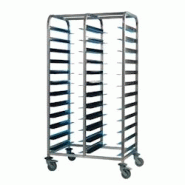 EAIS Grand chariot inox de débarrassage 24 plateaux - inox DP293
