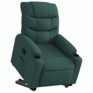 Fauteuil inclinable vert foncé tissu Modèle Zervoria - 8721012218802