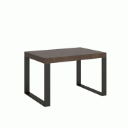 Itamoby Table Extensible 90X130/390 Cm Tecno Premium Noyer Structure Anthracite - marron VE390TATECPRE-NC-AN