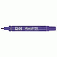 Pentel Marqueur permanent Pen N50, pointe conique 4,3 mm, encre violette - 3474370750129