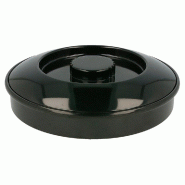Plat avec couvercle noir Ø19cm