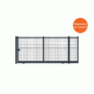 Portail coulissant grillagé - 9000 / 2500 Portail coulissant grillagé - 9000 / 2500