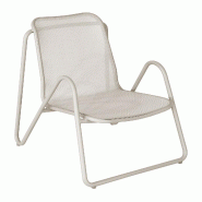 Proloisirs Eze Lounge Crème/Chevron - beige aluminium VX347