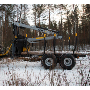 Remorque forestière pour le transport de bois privé et les travaux de petite envergure - kesla 114