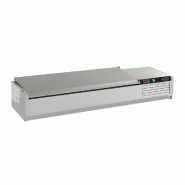 Saladette a poser couvercle en inox 1200 mm bacs 1/3gn x 5 - bac no... - P7450.0031