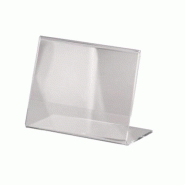 Sigel Présentoir de table Acrylic, incliné, pour A7 paysage, transparent - 4004360981852