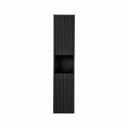 STELLAMEUBLES Colonne de rangement NOVA BLACK 2 portes pour salle de bain - 3667335115143