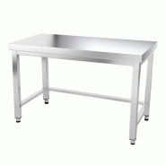 Table de travail en inox 1600 x 700 mm avec renfort PREMIUM / GOLDINOX - inox 3701770804528 Table de travail en inox 1600 x 700 mm avec renfort PREMIUM / GOLDINOX - inox 3701770804528